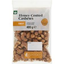 Woolworths Honey Roasted Cashews 400g