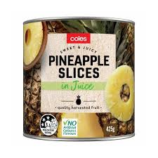 Coles Pineapple Slices IN Juice | 425GRAM
