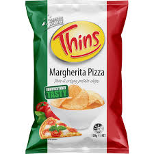 Thins Potato Chips Margherita Pizza 150g