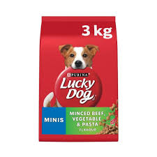 Purina Lucky Dog Adult Minis Beef Vegetable & Pasta Dry Dog Food | 3kg