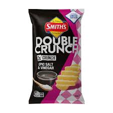 Smith's Double Crunch Epic Salt & Vinegar 150g