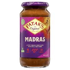 Patak's Madras Simmer Sauce Hot  450g