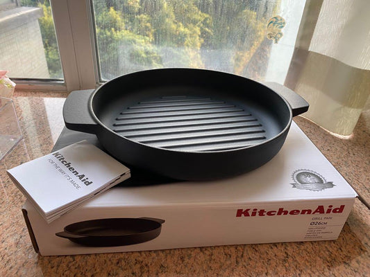 KitchenAid Cast Iron Grillpan 26cm