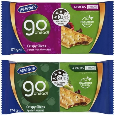 Mcvities go ahead crispy slices apple 174g