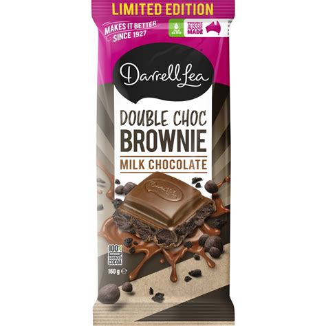 Darrell Lea Milk Chocolate Double Chocolate Brownie 160g