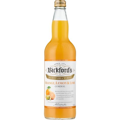 Bickford's Orange,Lemon & Lime Cordial 750mL