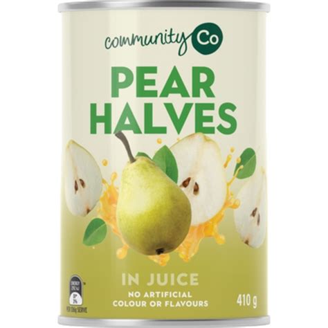 Community Co. Pear Halves In juice 410g