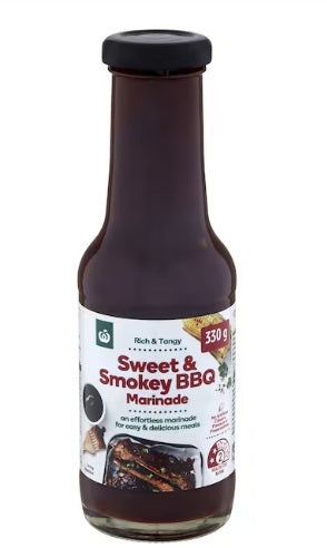 Woolworths Sweet & Smokey BBQ Marinade 330g