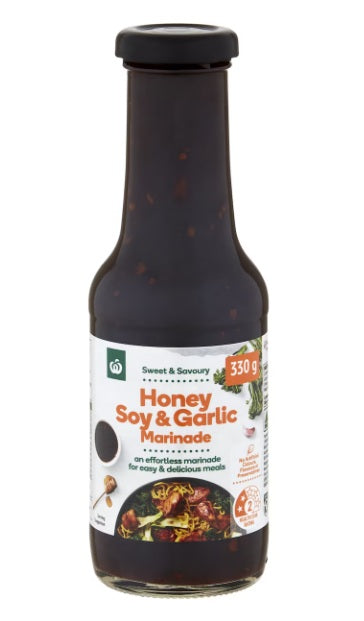 Woolworths Honey Soy & Garlic Marinade 330g