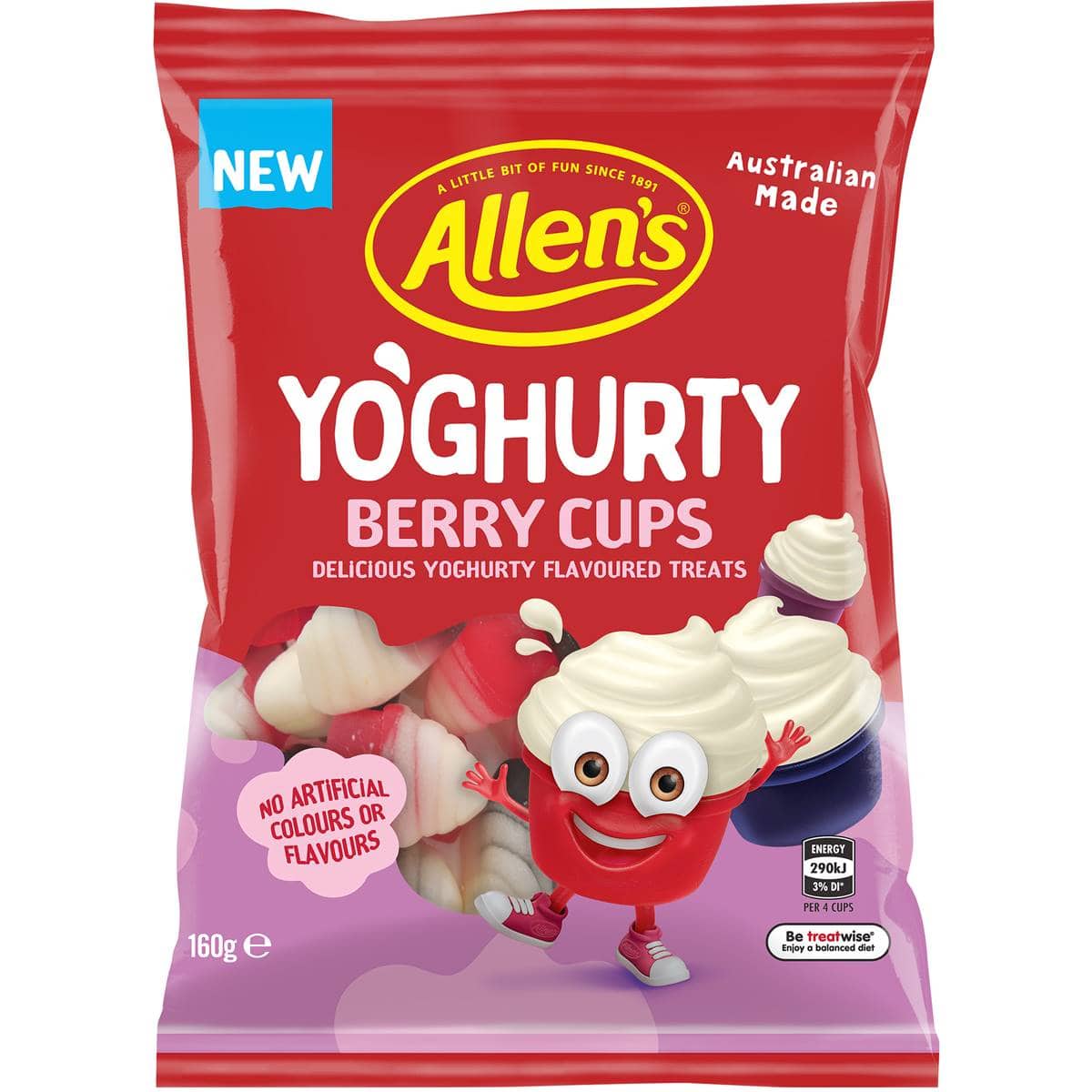 Allen's Yoghurty Berry Cups 160g