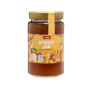 Coles Jam Apricot 480g