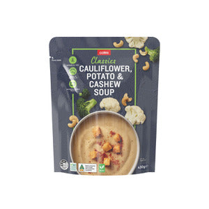 Coles Soup Pouch Cauliflower, Potato & Cashew 430g