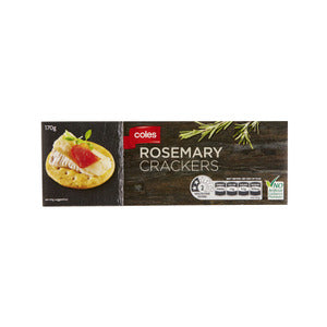Coles Crackers Rosemary 170g - do not reorder