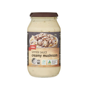 Coles Simmer Sauce Creamy Mushroom 475g