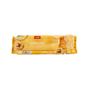 Coles Crackers Rice Crackers Cheese 100g