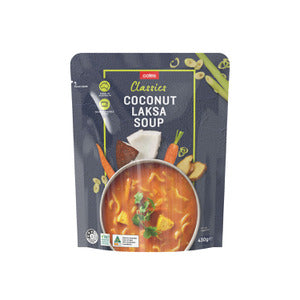 Coles Soup Pouch Coconut Laksa 430g