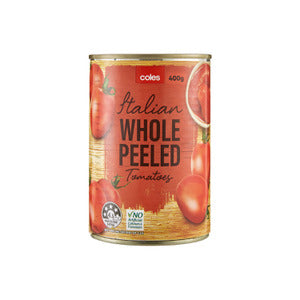 Coles Tomatoes Italian Whole Peeled 400g