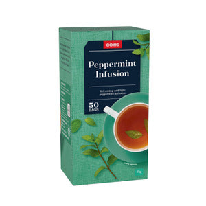 Coles Tea Peppermint Infusion (50pk) 75g