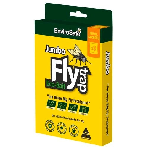 Envirosafe Jumbo Fly Trap Bait Attractant Refills - 3 Pack