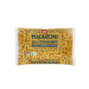 Coles Pasta Durum Wheat Macaroni 500g