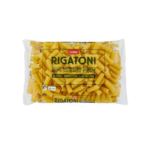 Coles Pasta Durum Wheat Rigatoni 500g