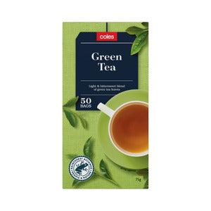 Coles Tea Green Tea (50pk) 75g