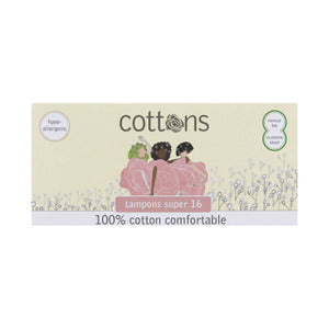 Cottons 100% Cotton Tampons Super