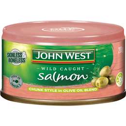 John West Salmon Chunk Style in Olive Oil 200g