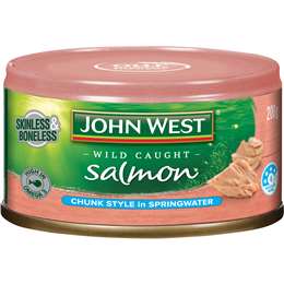 John West Salmon Chunk Style in Springwater 200g
