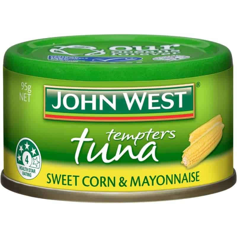 John West Tuna Tempters Sweet Corn & Mayonnaise 95g – Bunnasia