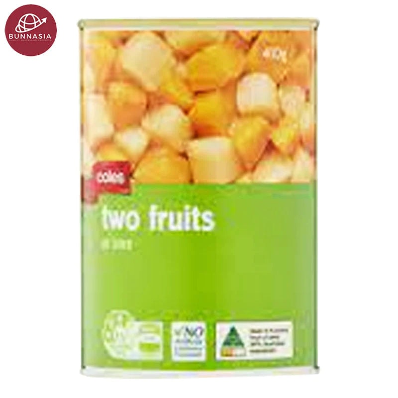 Coles Two Fruits In Juice 410g