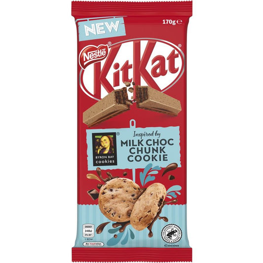 Nestle Block KitKat Milk Choc Chunk Cookie 170g
