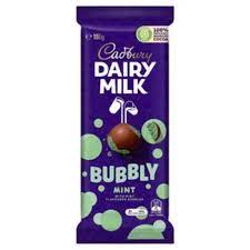 Cadbury Block Bubbly Mint 160g