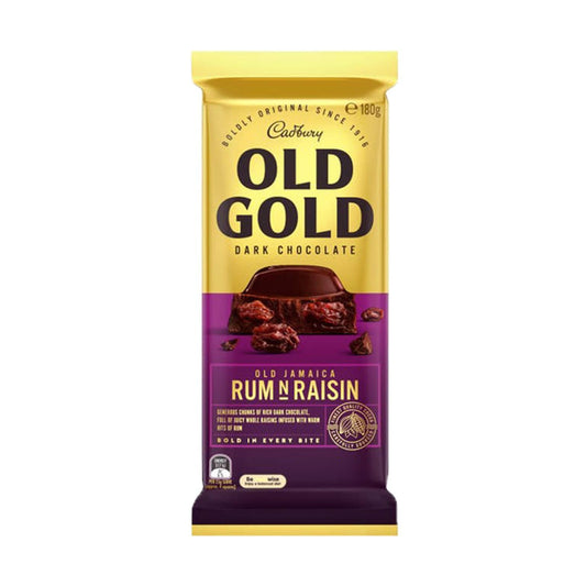 Cadbury Block Old Gold Rum & Raisin 180g