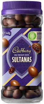 Cadbury Milk Chocolate Coated Sultanas 340g