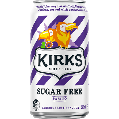 Kirks (10pk) Pasito Sugar Free 375ml