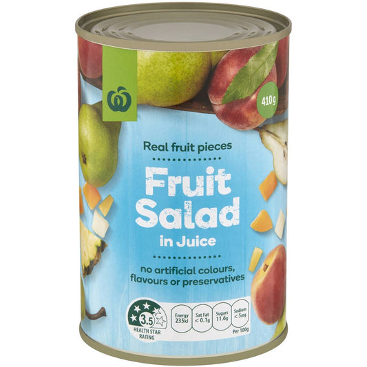 Woolworths Fruit Salad in Juice 410g