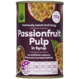 Woolworths Passionfruit Pulp 170g