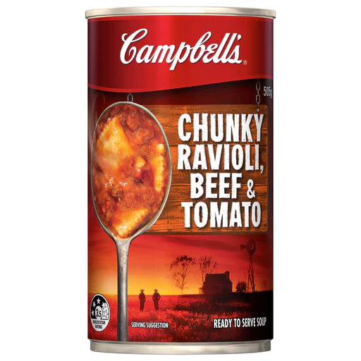 Campbell's Soup Chunky Ravioli, Beef & Tomato 505g