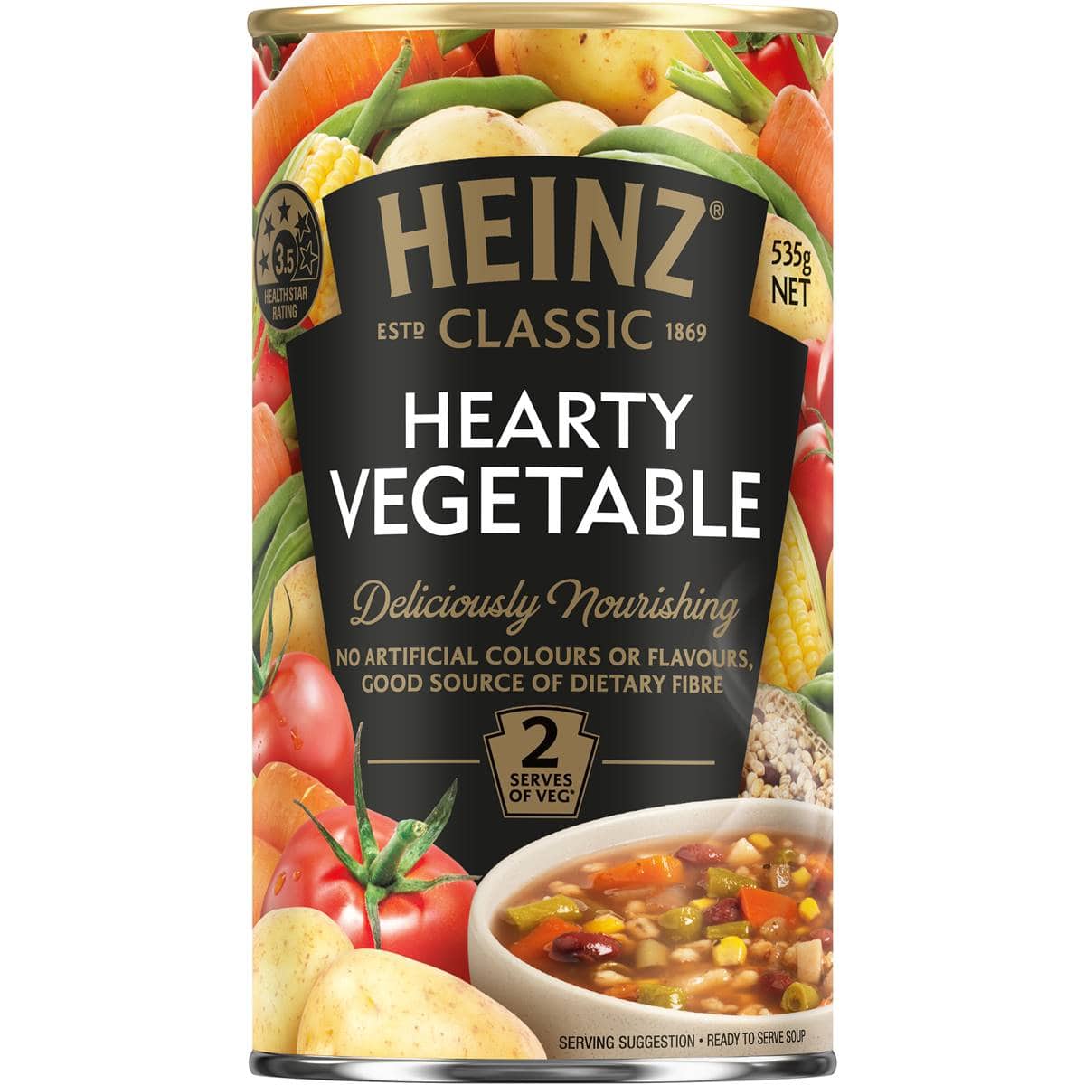 Heinz Soup Classic Hearty Vegetable 535g