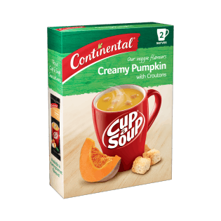Continental Cup A Soup Creamy Pumpkin with Croutons 2pk