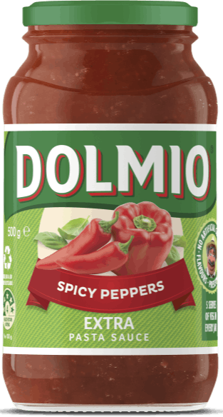 Dolmio Pasta Sauce Spicy Peppers 500g