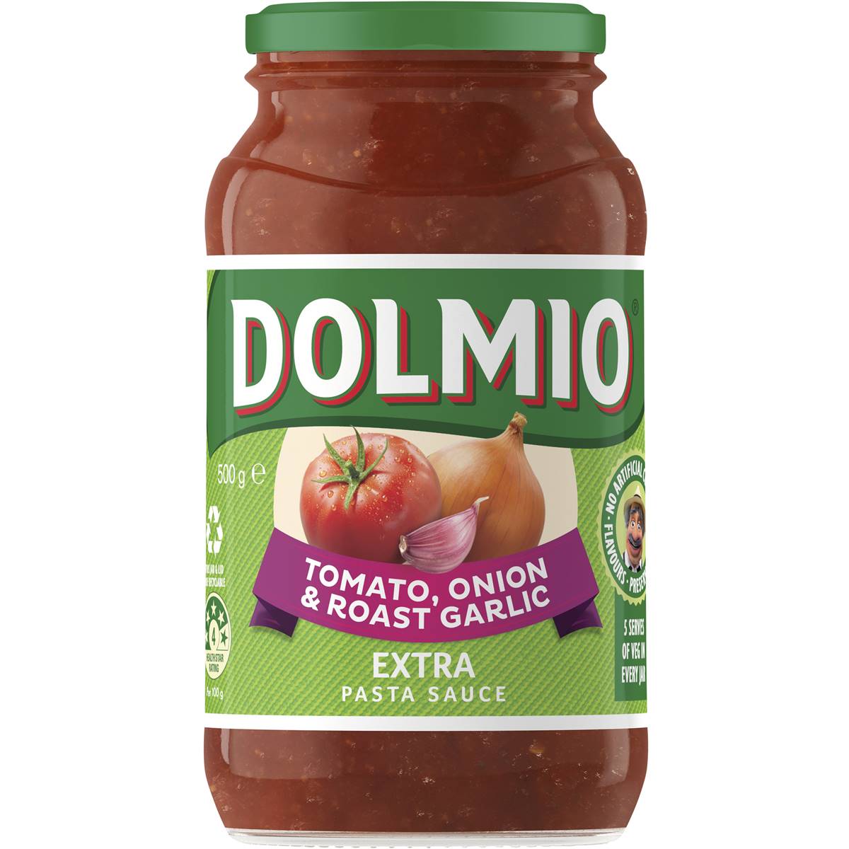 Dolmio Pasta Sauce Tomato, Onion & Roast Garlic 500g