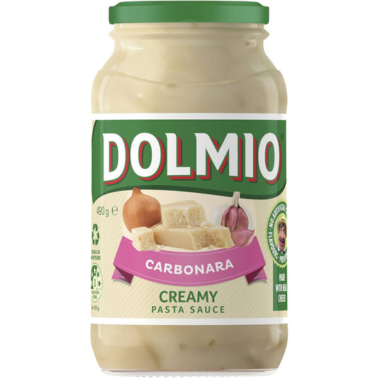 Dolmio Pasta Sauce Creamy Carbonara 490g