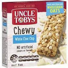 Uncle Tobys Muesli Bars Chewy White Choc Chip (6pk)