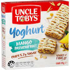 Uncle Tobys Muesli Bars Yoghurt Mango & Passionfruit (6pk)