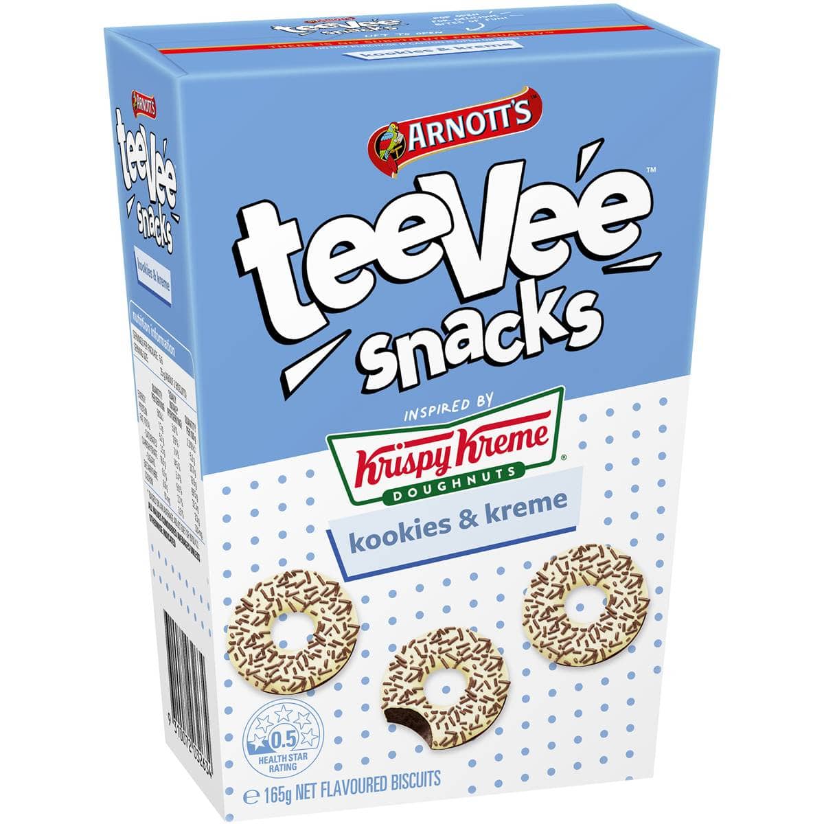 Arnott's TV Snacks Krispy Kreme Kookies & Kreme 165g
