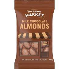 Candy Market Milk Chocolate Almonds 130g