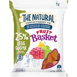Natural Confectionery Fruit Basket 25% Less Sugar 220g