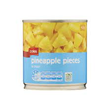 Coles Pineapple Pieces in Syrup 425g